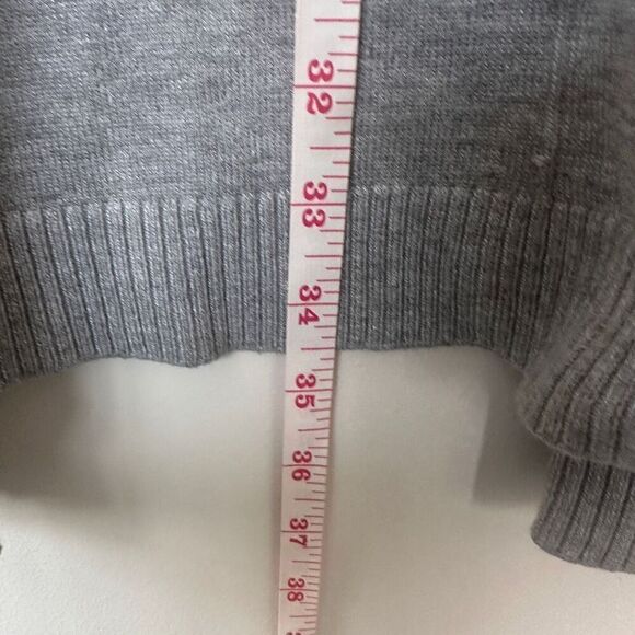 Verve Ami Women's Open Front Duster Cardigan Sweater Size L Grey - Picture 5 of 9